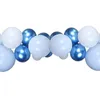 Party Decoration 85st Blue White Silver Metal Balloon Garland Arch Wedding Event Baby Shower Birthday Decor