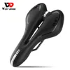 Saddles West Bicking Gel Bike Saddle Self Soft PU MTB Bicycle Cushion Ciclismo Seat Mulheres com tiras refletivas de prata 0131