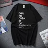 Heren t-shirts drole humor femme dieu me crea standaard grappige t-shirt top zomer streetwear katoen camisas hombre top t shirt homme y2302