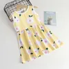 Girl's ES 1-6 år 2022 Summer Girls 'New Silk Princess Casual Sleep Dress for Children 0131