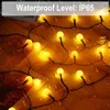 Strings Solar LED Ball Lights String Remote 8 Modes Holiday Fairy Garland For Wedding Year Valentine's Day Party Decoration