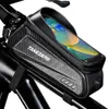 Panniers S Newboler Bike 2L Frame Front Tube Cycling Bicycle Waterproof Phone Case Holder 7.2Inches Pekskärm Bag Accessorie 0201