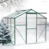 Tuinplanting prefab winter pc blad kas kraflo luxe kleine robuuste polycarbonaat plastic groene huis inloop