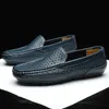 Kleid Schuhe Männer Casual Luxus Marke Sommer Echtes Leder Herren Loafer Mokassins Aushöhlen Atmungsaktive Slip auf Fahren BTMOTTZ 230201