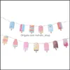 Party Decoration Set Ice Cream Banners Favors Birthday Decorationsparty Drop Delivery Home Garden Festive Supplies Event Dhzkc