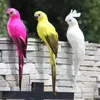 Decorações de jardim de 35cm/25cm Parrot Parrot criativo de espuma artesanal de espuma de penas de penas para o gramado Ornamento