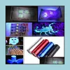 Autres Fournitures De Fête D'événement Mini Uv 9 Led Lampe De Poche Violet Lumière Torche Lampe Batterie Traviolet Pour Antifake Money Detector Urine Dr Otocf