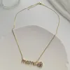 Colares pendentes Declaração de cristal colorido da moda para mulheres personalidade Diy Gold Chain Charklace Jóias de casamento