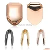 Grillz Dental Grillsシングルメタル歯Grillz Gold Color Top Bottom Hiphop Time Caps body Jewelry for women men fashion vampdhm1n