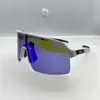 Okulary rowerowe UV400 3 soczewki okulary rowerowe sportowe okulary do jazdy na zewnątrz gogle rowerowe spolaryzowane z etui dla kobiet mężczyzn OO9463