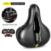 S Ny Big Butt Seat Extra Tjock Bicycle Gel Sadel Högelastisk svamp Bike Seat-Air Guide Groove Riding Equipment 0131