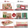 Present Wrap Boxes Christmas Box Shirt Lock Presents Treat Holiday Party Holders Wrapping Goodie Stora Kraft Clothes Supplies Holder Holder