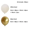 Party Decoration Wedding Anniversary Balloon Garland Arch Kit Birthday Decorations Baby Shower Baptism Decor Latex Baloons Beige Metal Gold