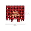 Disposable Dinnerware Christmas Party Tableware Set Xmas Decoration Accessories Banner Plate Cup Napkin Tablecloth Year Decor 230131