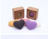 Konjac Facial Cleansing Puff Heart Shaped Facials Clean Sponge Konjac Exfoliating Dirt Baths Sponges Face Care Makeup Tools tt0201