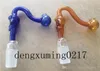 Beste schedelontwerp recht glas rookpijp olielijp buis handbuizen olie brander glas bong rig alien pijp tabakspijp