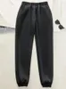 Pantaloni da donna qweek harajuku joggers neri pantaloni donne sovradimensionati di base a gamba traspirante harem femminile hip hop jogging pantalon