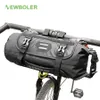 Borse laterali NEWBOLER Borsa tubo bici Manubrio impermeabile Cestino Confezione ciclismo Telaio anteriore Borsa laterale Accessori per biciclette 0201