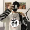 T-shirts pour hommes Japon Anime Manga Death Note T-shirt Harajuku Cool Cartoon Yagami Light Print Manches courtes Vêtements Streetwear Stripes T-shirts Y2302