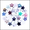 Pendant Necklaces Natural Stone Fashion Assorted Mixed Star Charms Pendants For Diy Jewelry Making Drop Delivery Dhynb