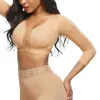 Shapers Femmes Femmes Mode Quotidienne Manches Longues Sous-Vêtements Dames Couleur Unie Entrée Avant Sans Fil Push-Up Sports Soutien-Gorge Plus Taille S-5XL