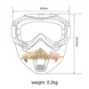 MZZ107 High Quality Motorcycle Face Mask Removable Open Face Half Face Mask Tactical Motorcycle Bike Masks Moto Accessories