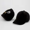 Casquettes de baseball Automne et hiver Chapeau pour femme Casquette de baseball en velours Crushed Plain Dad Sports