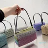 Bolsa de perfura￧￣o de ￡gua de designer-Full Bolsas de ombro mulheres diamante bolsa de bolsa de manga de moda remov￭vel Correia de ombro de ombro de ombro aberto