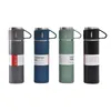 6 Colos 304 Stainless Steel Insulated Vacuum Bottle Set Multi-purpose Cover Handle Portable Cup Business Office Three-piece Set Water Cup