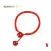 Bracelets de charme Mulheres Lucky Bead Red String Bangles de cer￢mica feita ￠ m￣o para homens Acess￳rios para amantes J￳ias Dirpto de j￳ias OTVLN