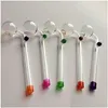 Rookpijpen Colorf Buizen Glas Olie Brander Pijp Hand Tabak Droge Kruid Grote Bal Water Waskolf Dikke Buis 6.1 Inch Pyrex Nail Tips Mix Dhvyg