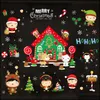 Juldekorationer elektrostatiska klisterm￤rken Shop Malls El Glass Window Santa Claus Sticker Drop Delivery Home Garden Festive Party S DH2UJ