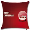 Pillow Case Santa Claus Crystal Ball Cushion Er Cross Border Car Decorative Drop Delivery Home Garden Textiles Bedding Supplies Dheyx