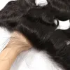 Gerçek saç yabancı ticaret el dokuma dantel doğal renk insan saç perdesi 13x4 model