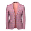 Mens Suits Blazers Fashion Spring and Autumn Casual Men plaid Cotton Slim England Suit Blaser Masculino Male Jacket S6XL 230131
