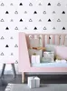 Wallpapers Modern White Peel And Stick Wallpaper Triangle Pattern Self Adhesive Contact Paper Boy Girl Bedroom Kids Waterproof