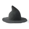 Berets Halloween Party Witch Wizard Hats Kink Kinted-wełna do maskaradowej cosplay