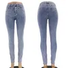 Nouveau jean femme denim skinny hanche lift couleur française coupe jean stretch pantalon femme 9069