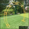Party Decoratie Wedding Props Iron Metal Circar Number Achtergrond Frame Accessoires Dubbele Arch Drop Delivery Home Garden Festive S DHQCE