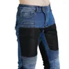 Männer Jeans Punk Motorrad Freizeit Hosen Für Männer 2023 Outdoor Sommer Reiten Männliche Motorpoof Hosen Mit Knie Schützen Ausrüstung