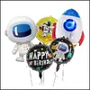 Party-Dekoration, Weltraum-Thema, Astronauten-Rakete, Folienballons, Galaxie, Junge, Kindergeburtstag, Dekoration, Gastgeschenke, Helium, Globalsparty Drop Del Dhcua