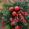 Fiori decorativi 60 cm albero di Natale appeso a testa in giù decorazione della porta casa festa ghirlanda di nozze decorazione della finestra anno artigianale