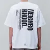 남성 티셔츠 NEIGHBORHOOD 유니섹스 코튼 크루 넥 TShirt 여름 새 캐주얼 그래픽 프린트 반소매 탑 G230131