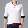 Men's T-Shirts Liseaven T-Shirt Men Solid T Shirt cotton tee shirt men's tshirt Full sleeve tees men's clothing Y2302