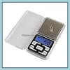 Weighing Scales Mini Electronic Digital Scale Jewelry Weigh Nce Pocket Gram Lcd Display 500G/0.1G 200G/0.01G With Retail Package Dro Otd09