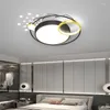 Chandeliers Black/White Modern Chandelier For Living Bedroom Decoration 110-220V Starry Sky Led Plafonnier Lighting