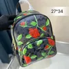 New Backpack Handbag Fashion Men Rose Designer Leather Back Pack Women Shoulder Bag Travel s Student School Book Bags Bagpack 230129