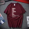 T-shirt da uomo Drole Humor Femme Dieu Me Crea Standard Maglietta divertente Top Estate Streetwear Cotton Camisas Hombre Top T Shirt Homme Y2302