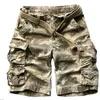 Men's Shorts Wholesale Outdoor Cotton Multi pocket Camouflage cargo shorts male loose leisure beach Hiking Climbing cycling cargo shorts men G230131