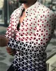 Men's Casual Shirts Fashion 2023 Retro Floral Totem Print Long Sleeve Tops Clothing Party Outdoor Cardigan s 230201